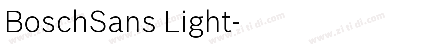 BoschSans Light字体转换